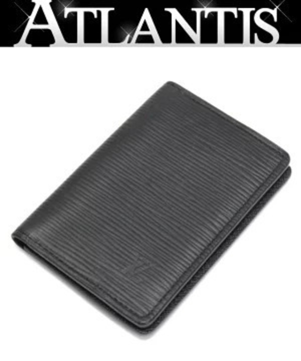 Louis Vuitton Organizer de Poche Card Case Wallet Epi Leather Black